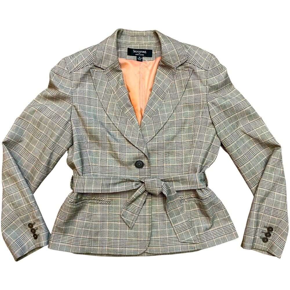 Signature by Larry Levine Plaid Jacket